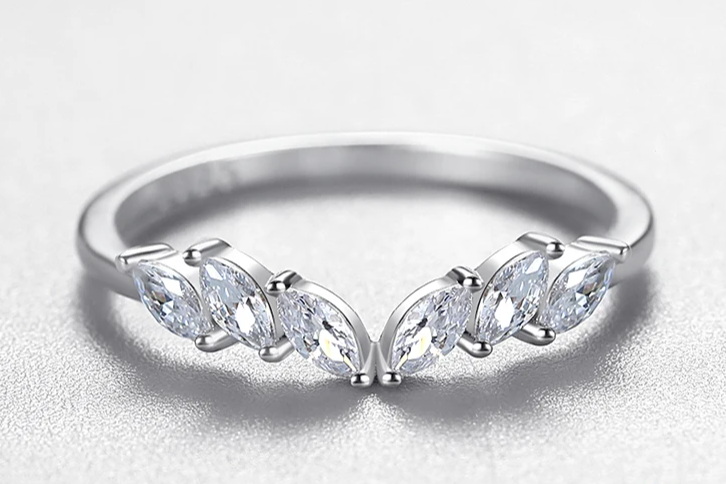 Geometric Zirconia Stackable Ring