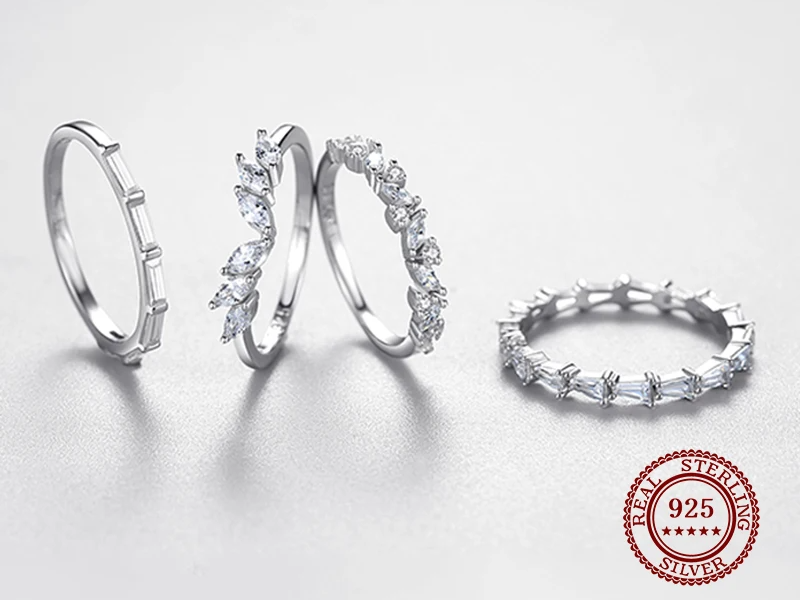 Geometric Zirconia Stackable Ring