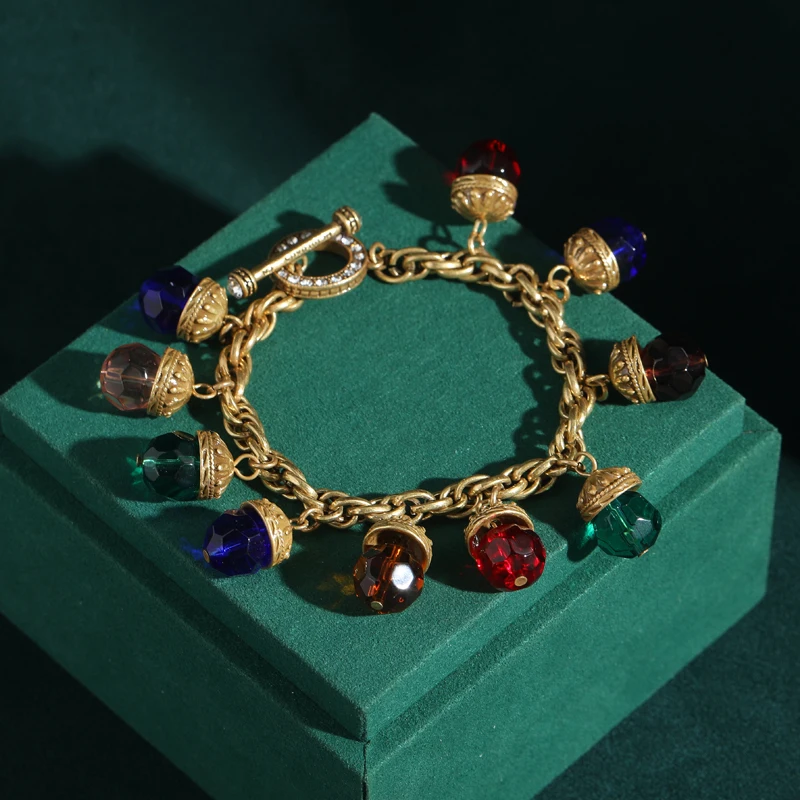 Elegant Crystal Link Bracelet
