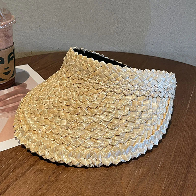 Rattan Sun Visor Hat