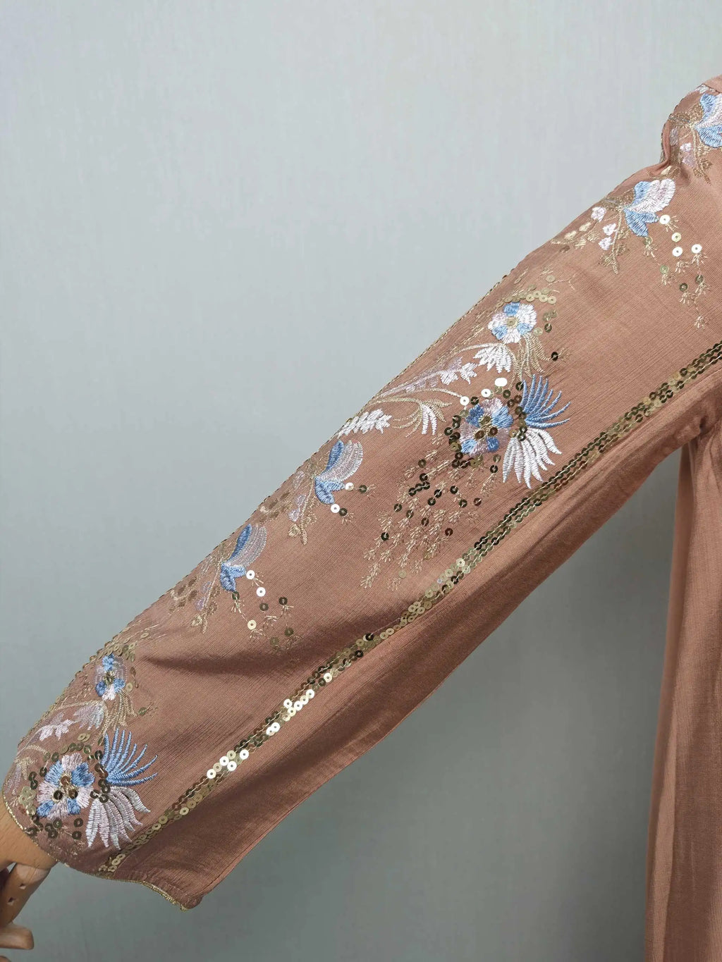 Floral Embroidery Muslim Abaya