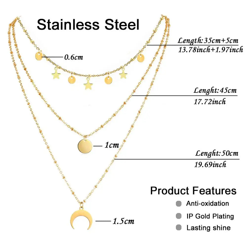 Celestial Charm Choker Necklace