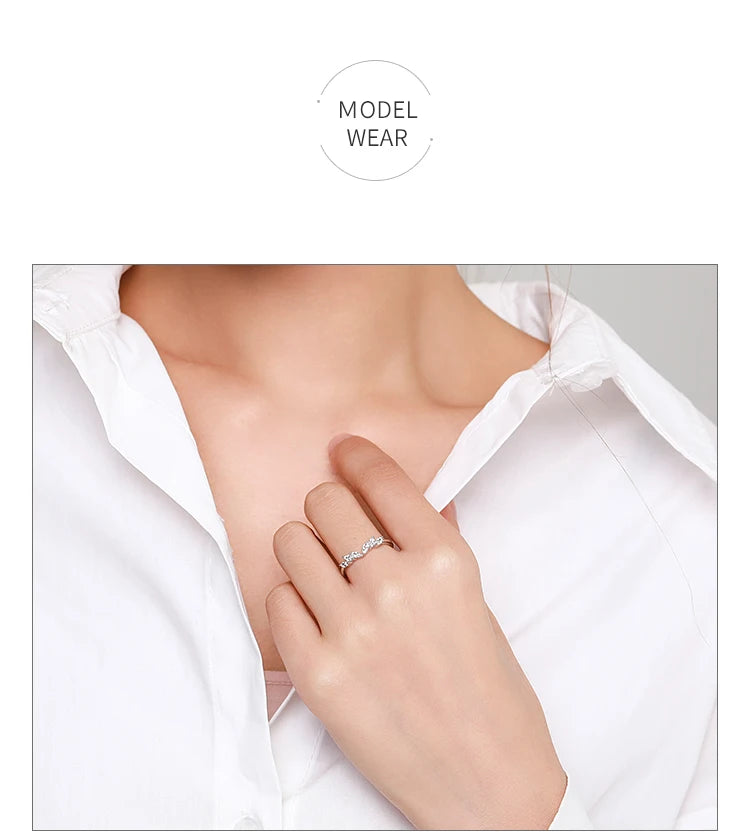 Geometric Zirconia Stackable Ring