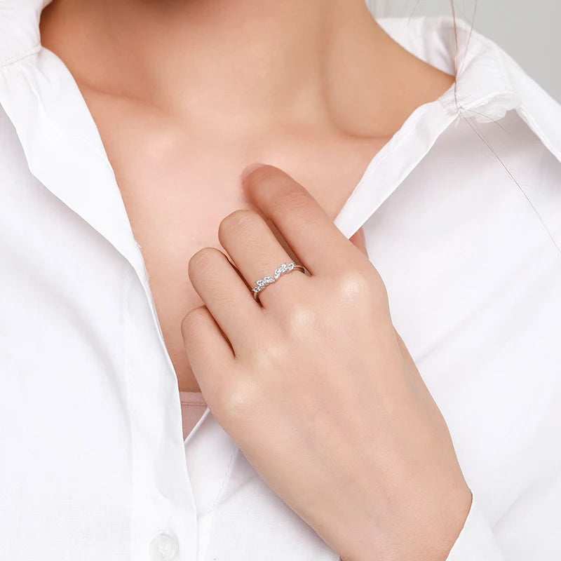 Geometric Zirconia Stackable Ring