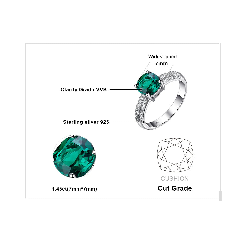 Green Nano Emerald Statement Ring