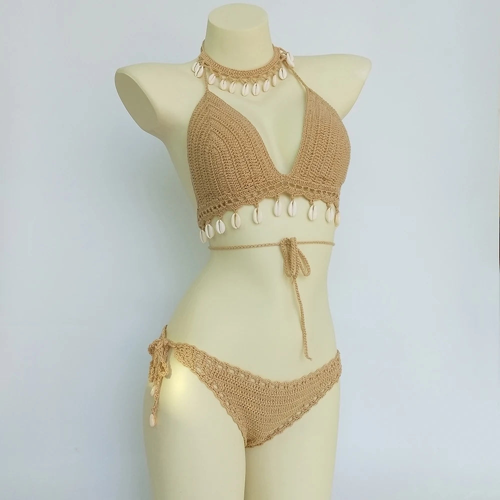 Crochet Beachwear Ensemble
