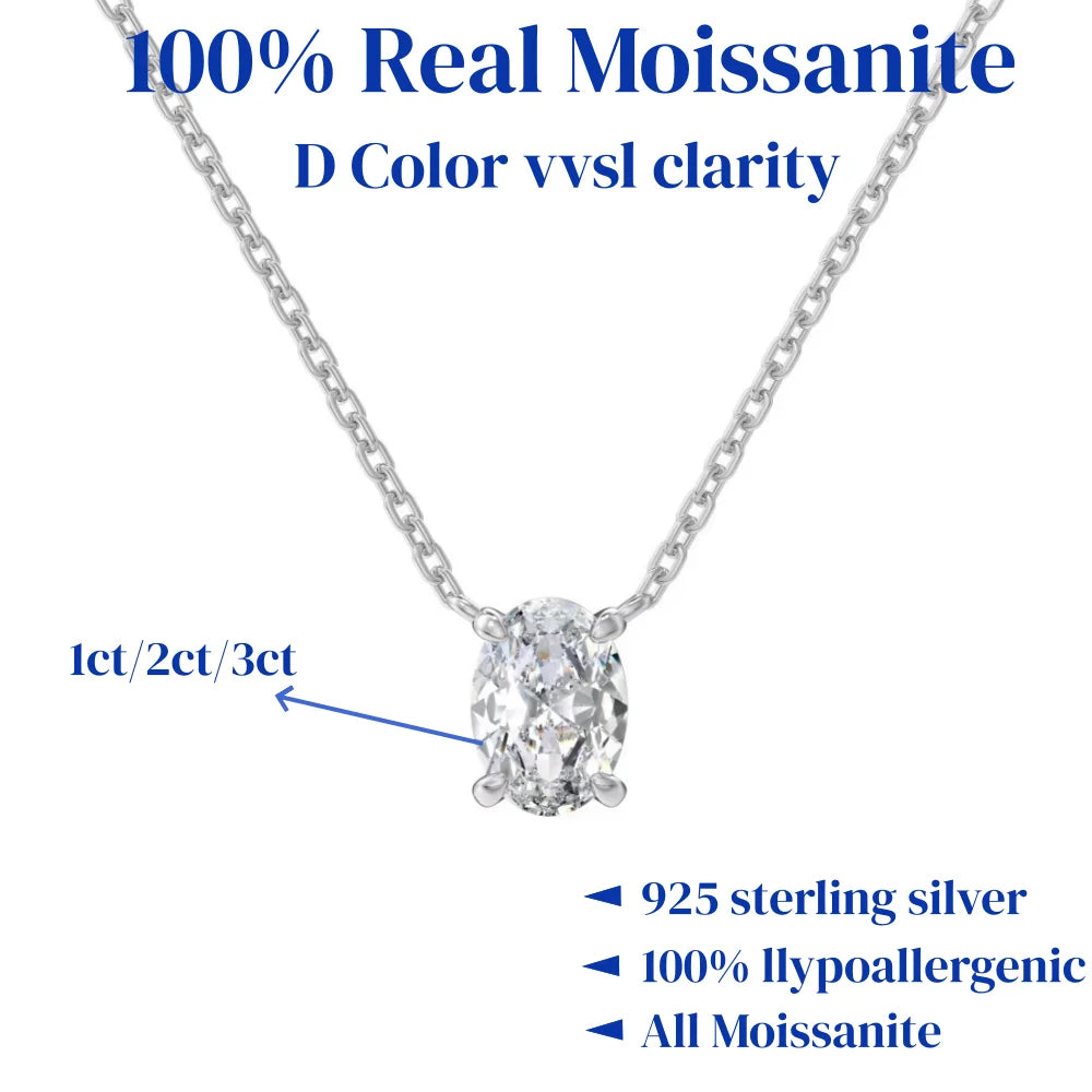Elegant Moissanite Necklace