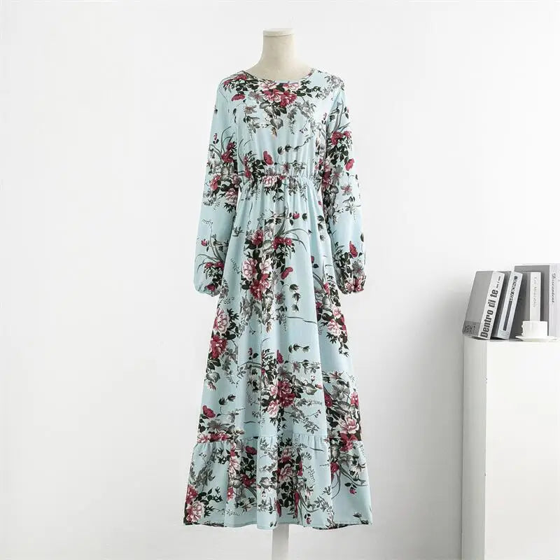 Women's Loose Fit Muslim Maxi Dress