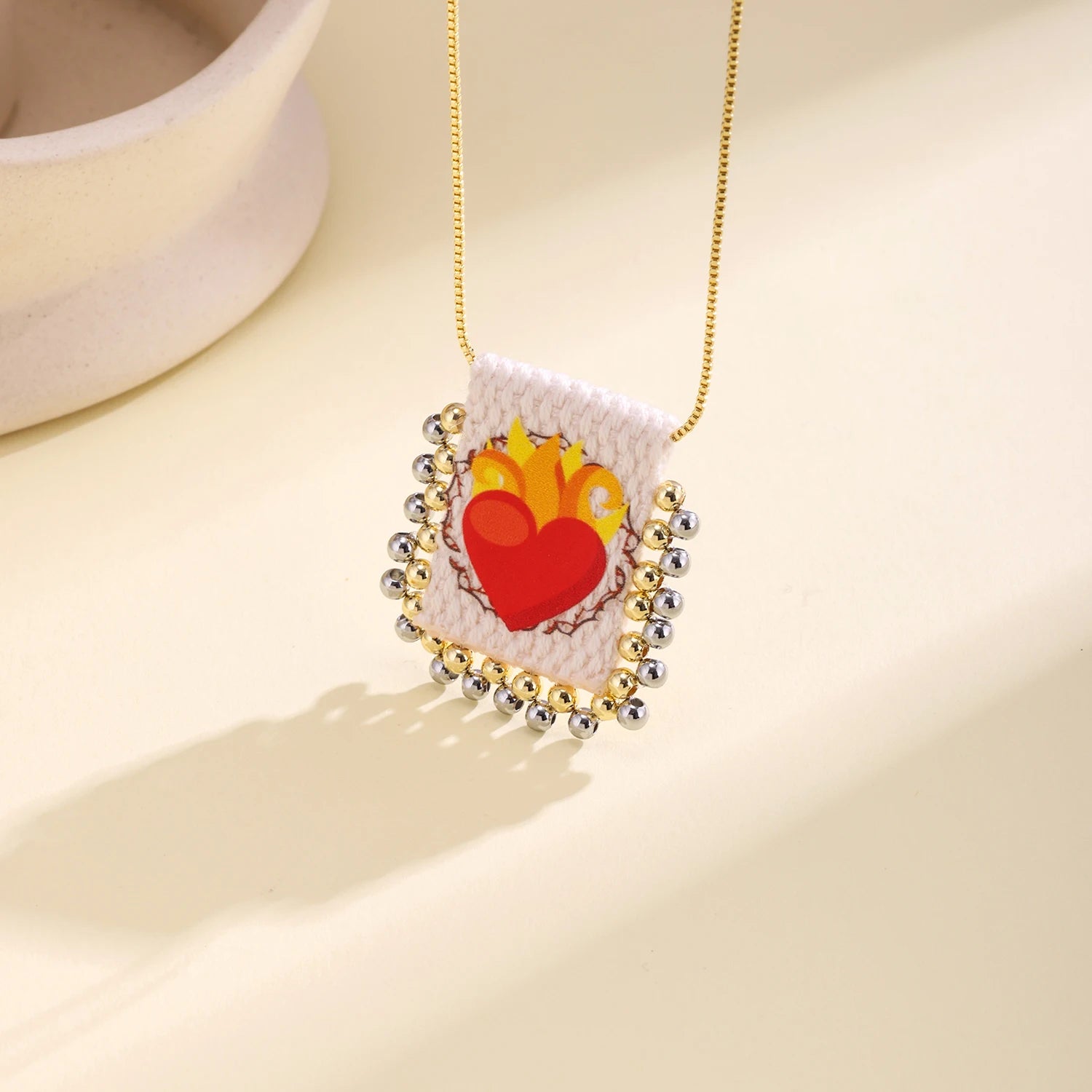 Catholic Sacred Heart Necklace
Virgin Mary Pendant Necklace
