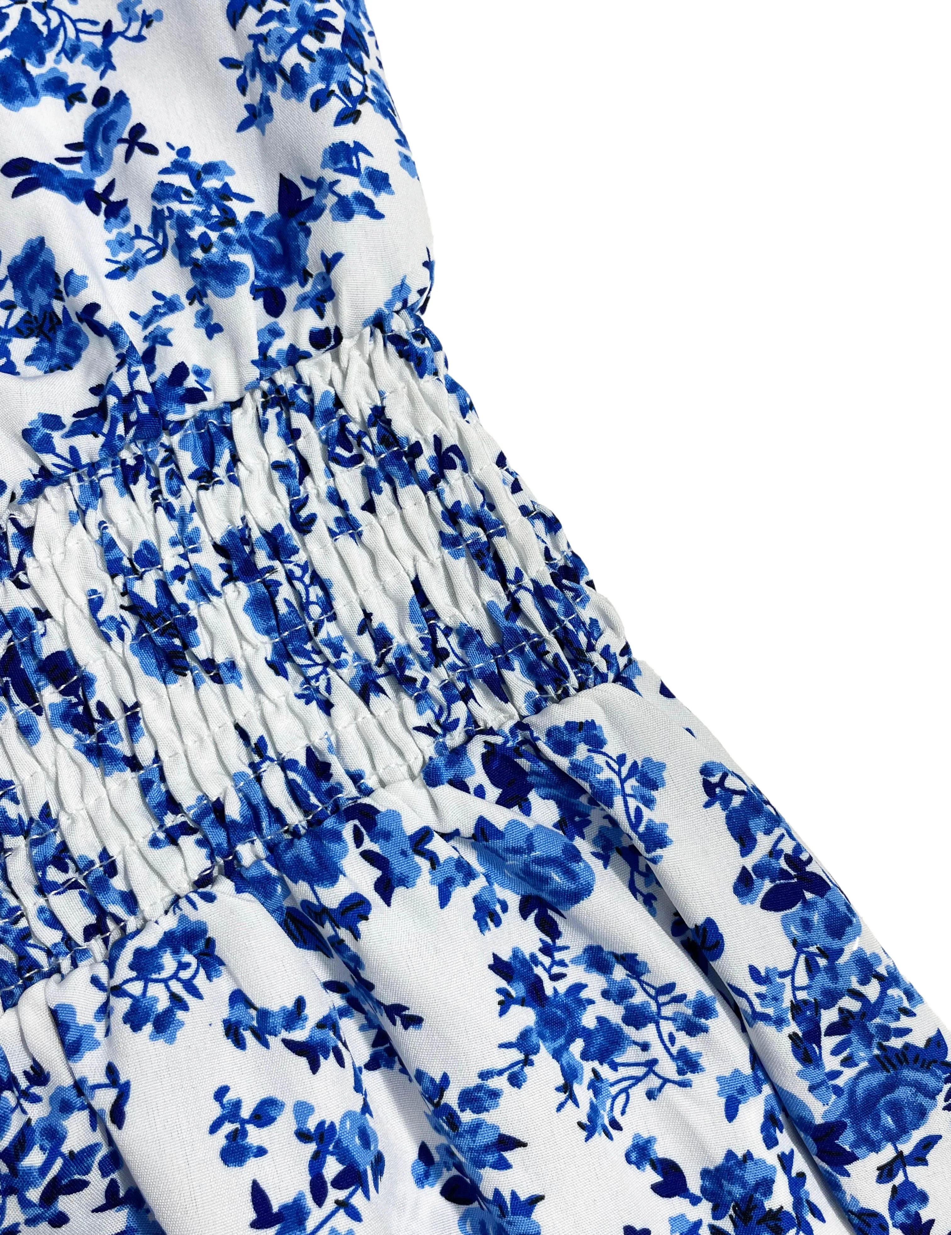 Floral Print Vacation Maxi Dress