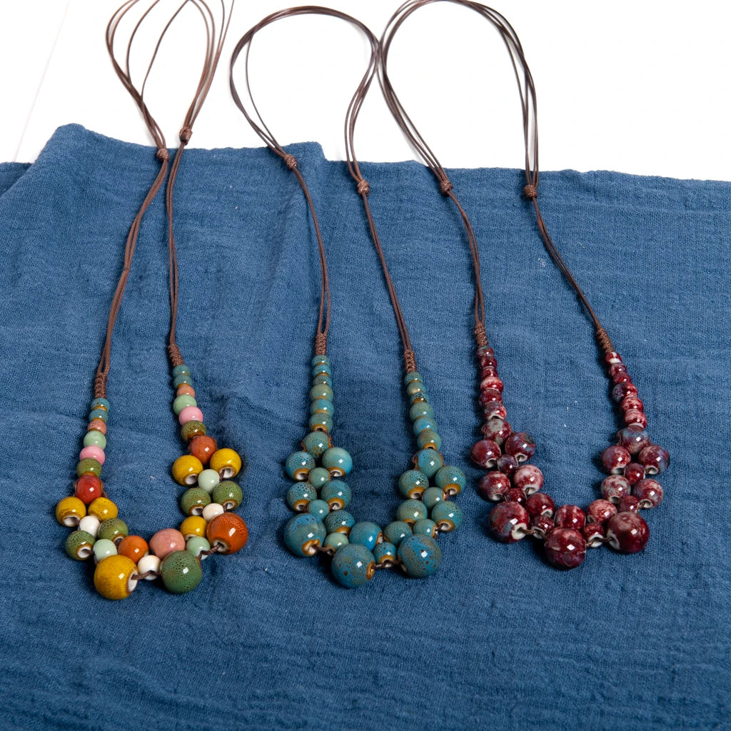 Handmade Ceramic Statement Necklace