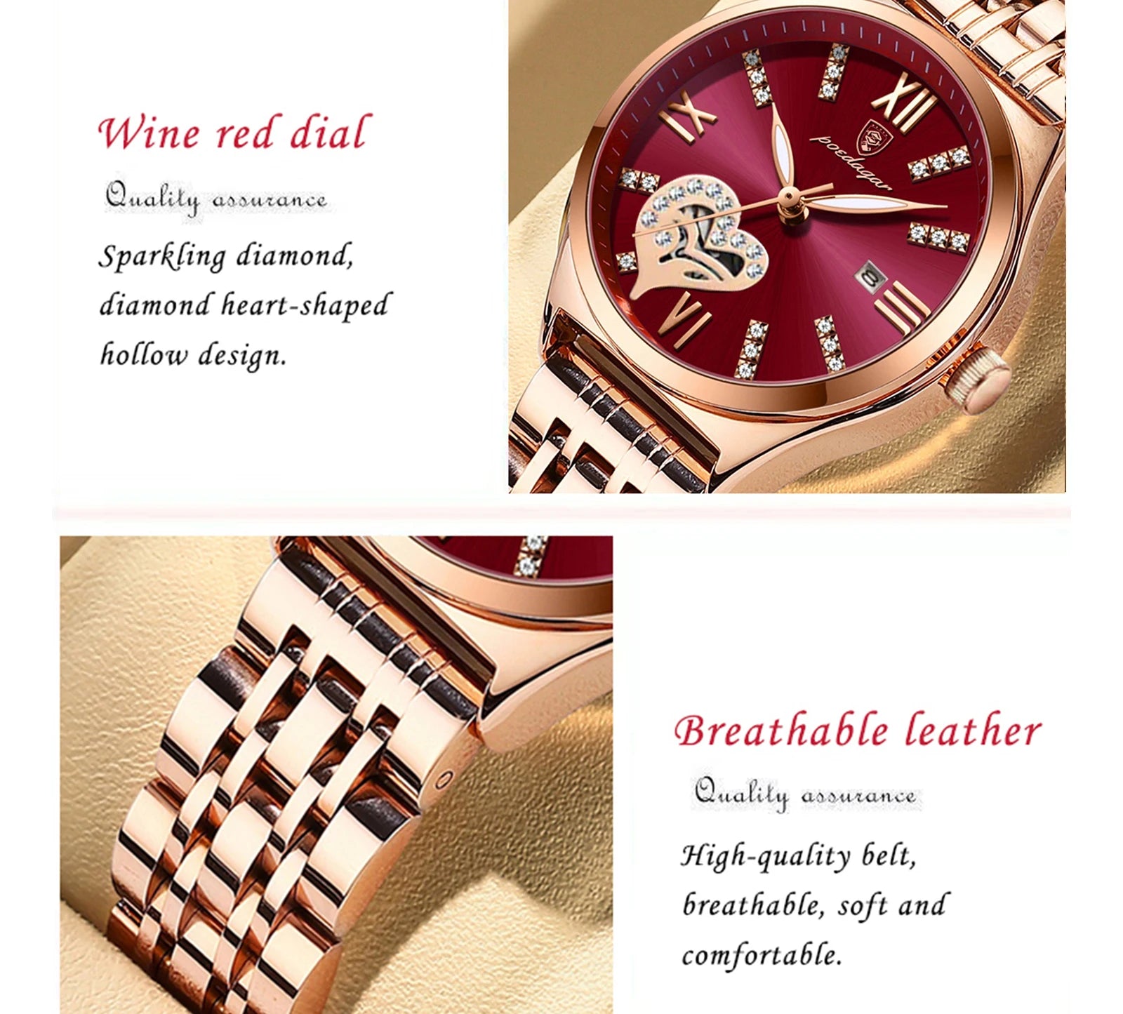 Elegant Stainless Steel Ladies Watch