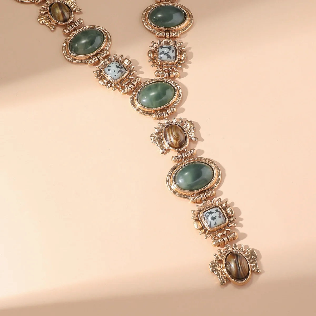 Artisan-Inspired Resin Necklace