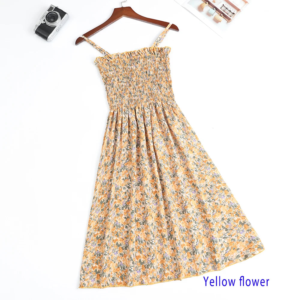 Women's Chiffon Spaghetti Strap Mini Dress