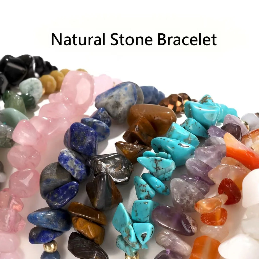 Natural Stone Beaded Bracelet Set
