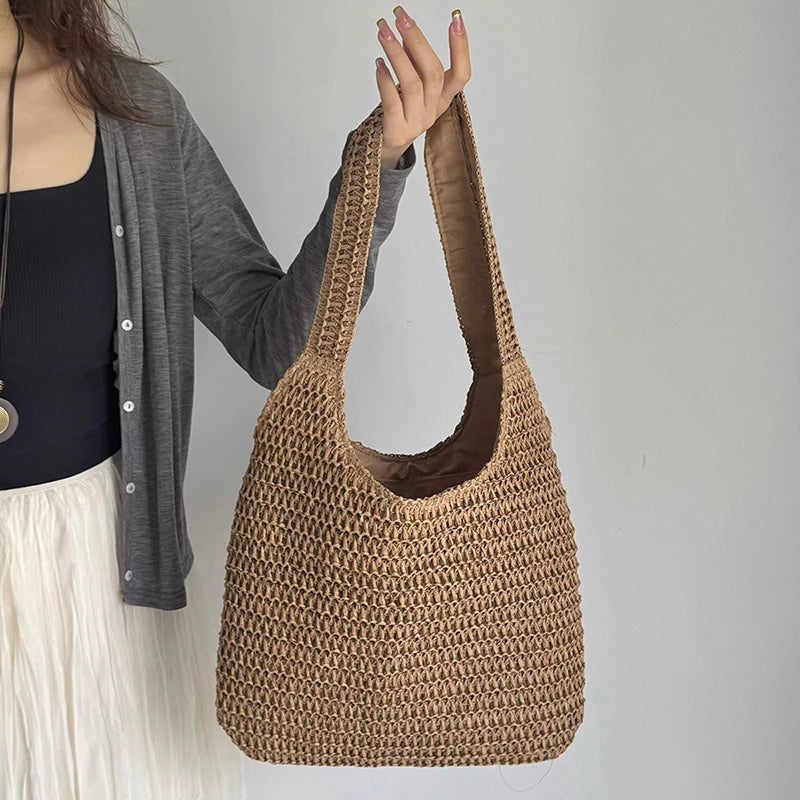 Fashion Rattan Women Shoulder Bags