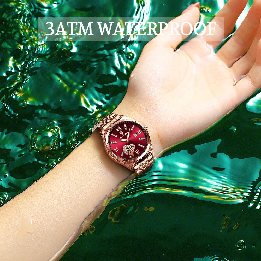 Elegant Stainless Steel Ladies Watch