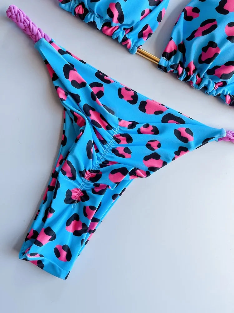 Braided Strap Bikini Set