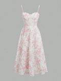 Women's Pink Floral Sundress