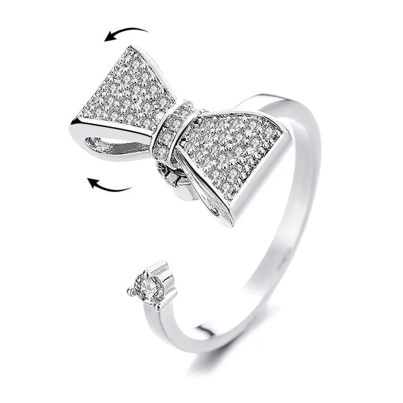 Floral Spinner Knuckle Ring