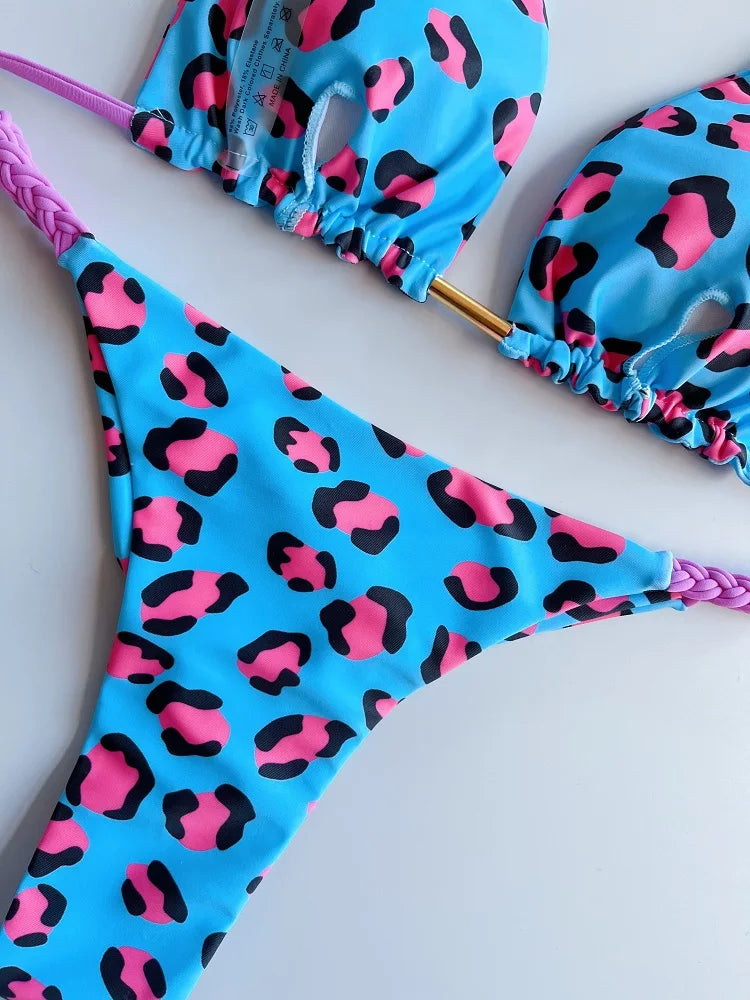 Braided Strap Bikini Set