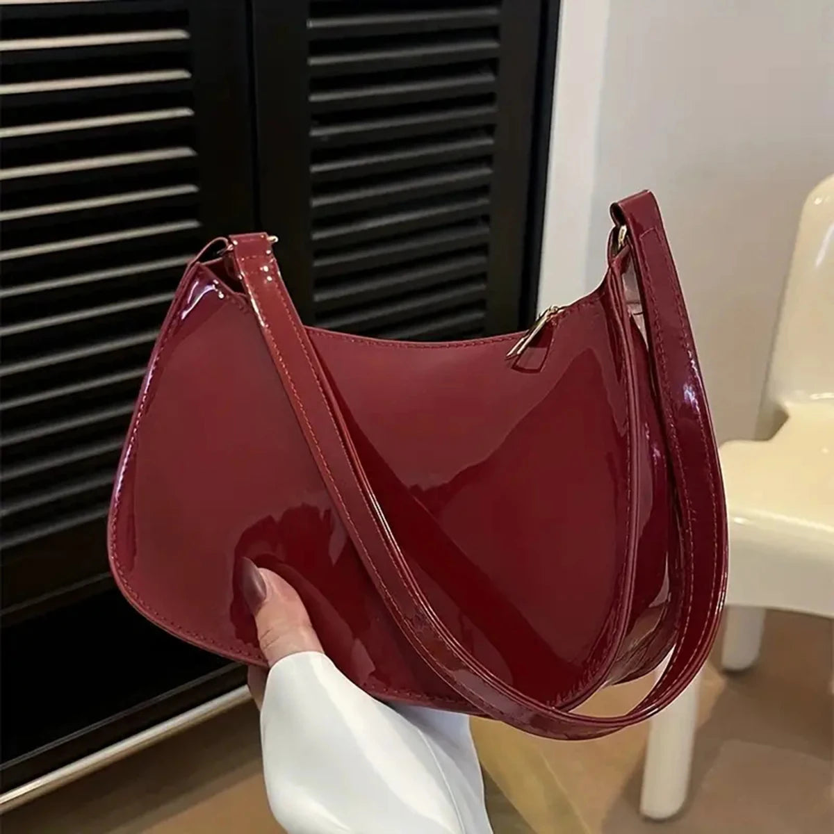 Red high-end bag for women