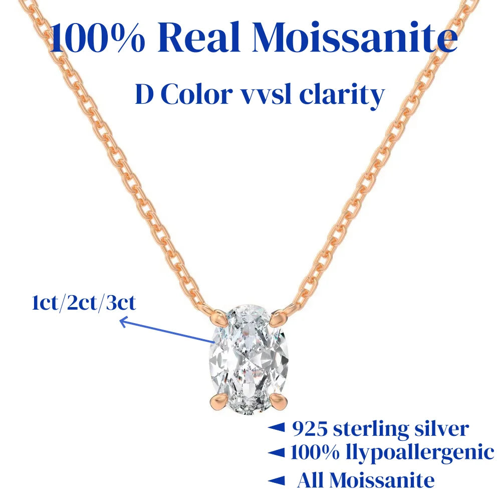 Elegant Moissanite Necklace