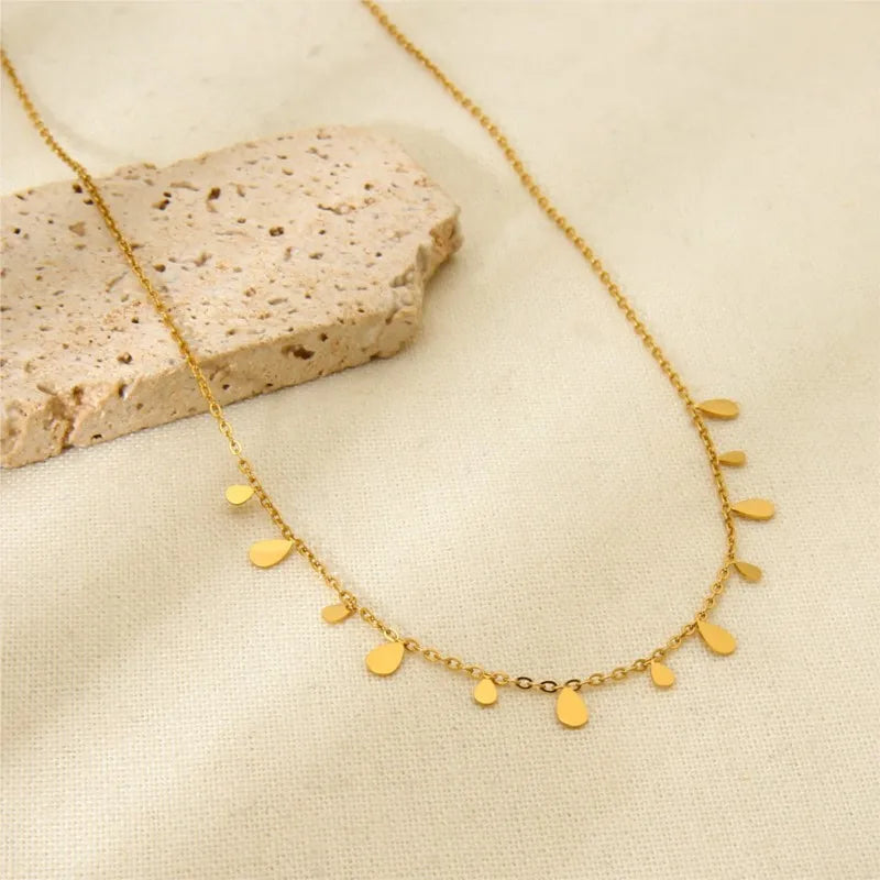 Stainless Steel Zircon Necklace