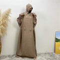 Women's Solid Color Jalabiya Dress
