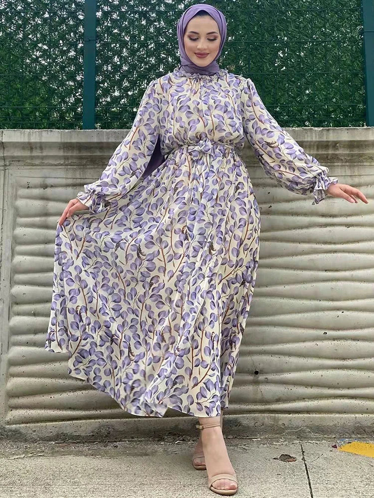 Elegant Muslim Women's Chiffon Abaya