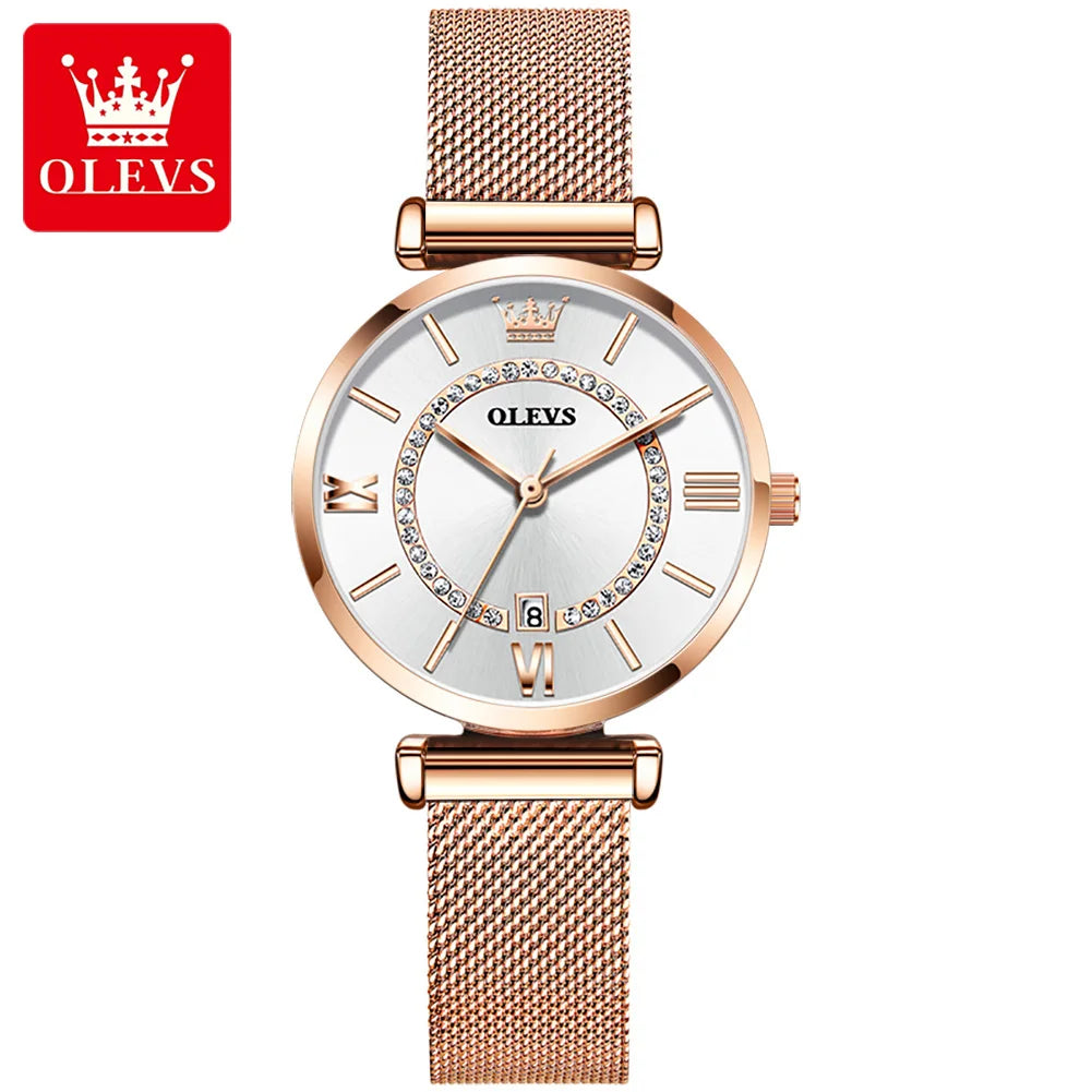 Stainless Steel Mesh Strap Watch