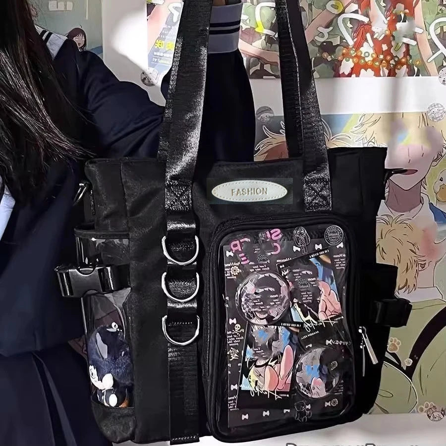 Transparent Crossbody Tote Bag