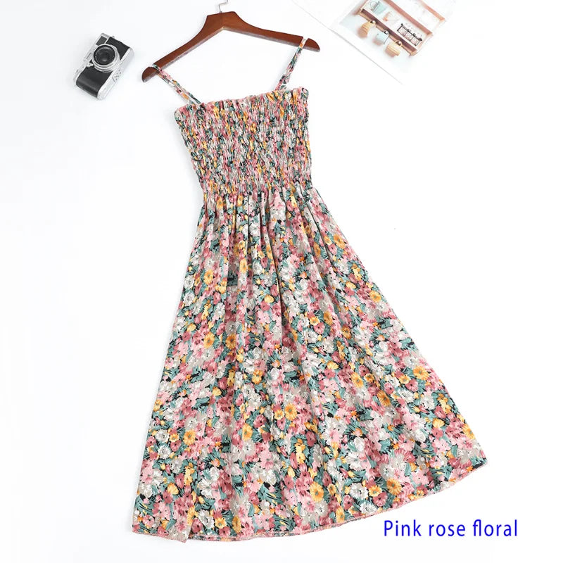 Women's Chiffon Spaghetti Strap Mini Dress