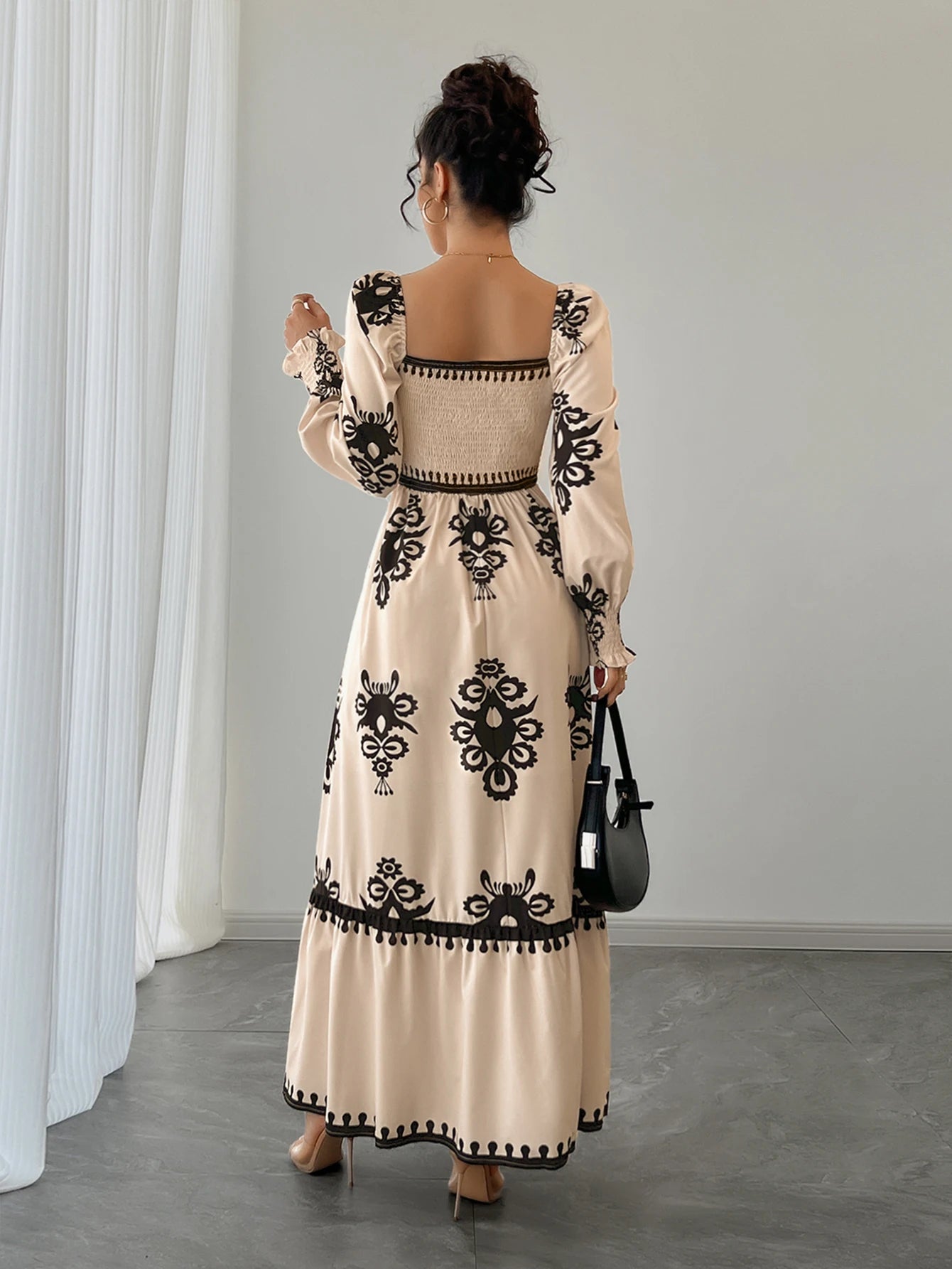 Fall & Winter Printed Dress