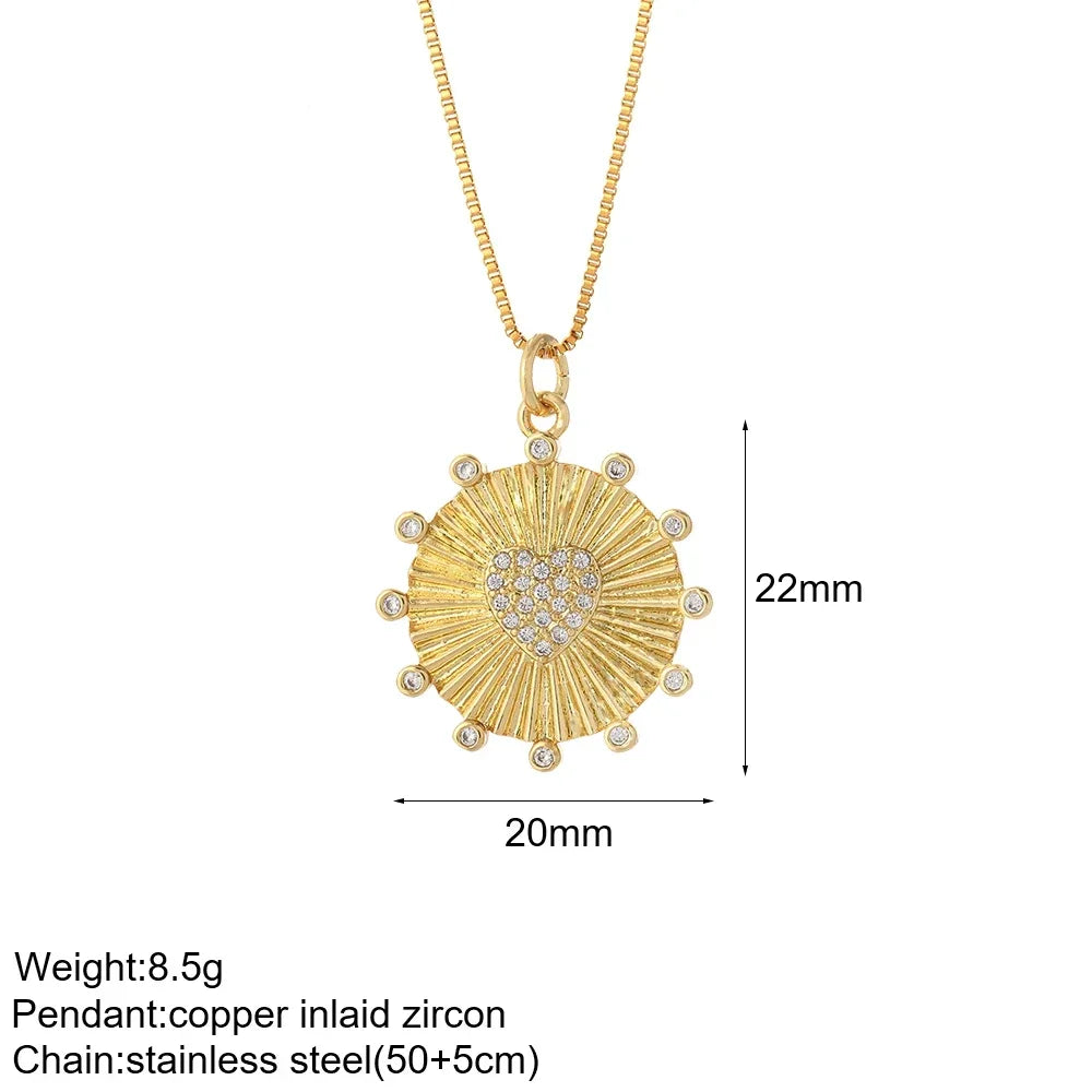 Multi-Charm Pendant Necklace