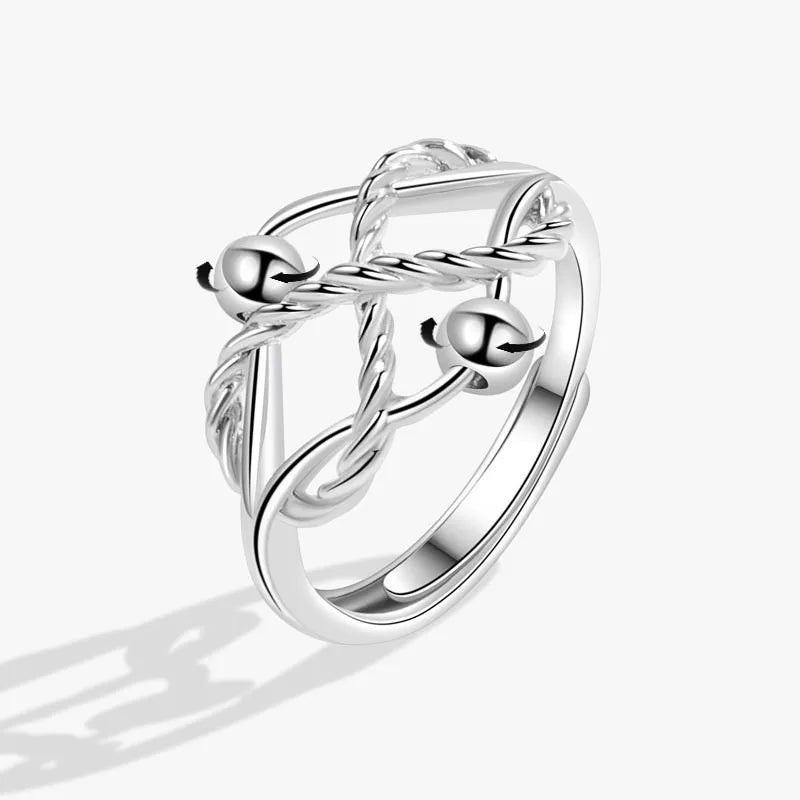 Floral Spinner Knuckle Ring