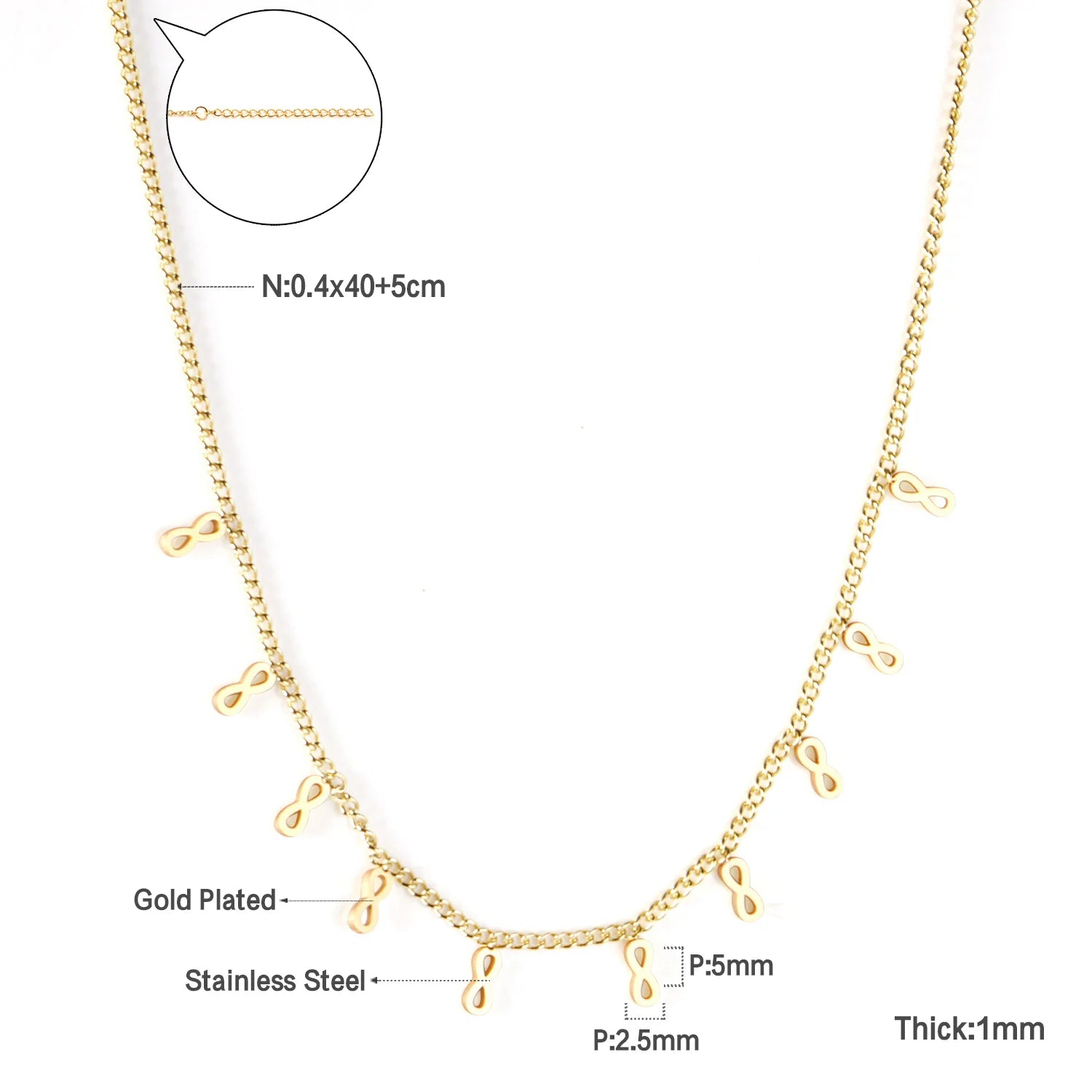 Golden Star Heart Necklace