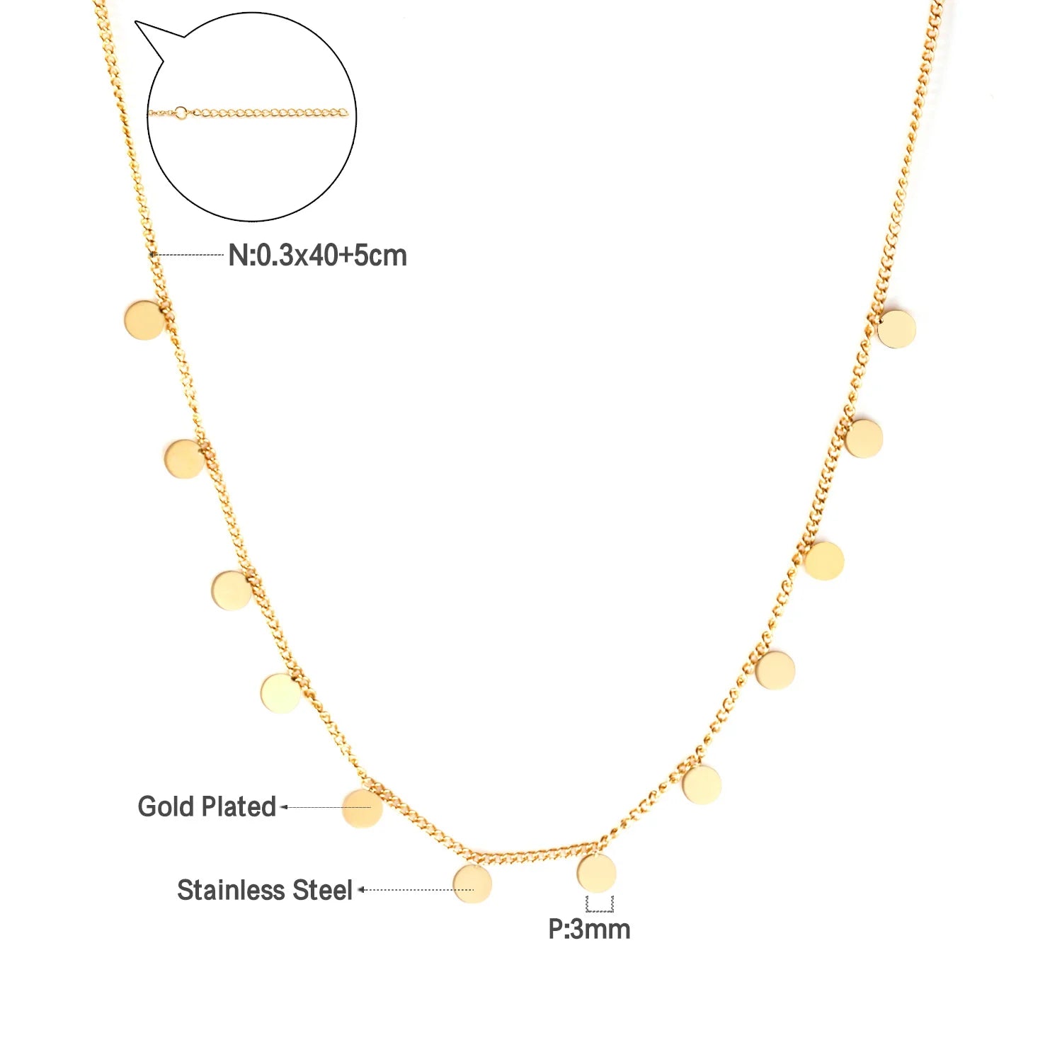 Golden Star Heart Necklace