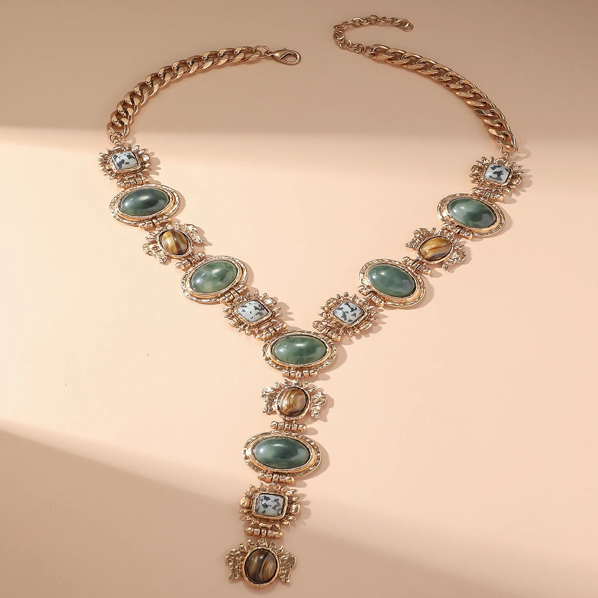 Artisan-Inspired Resin Necklace