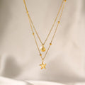 Beach Charm Layered Necklace