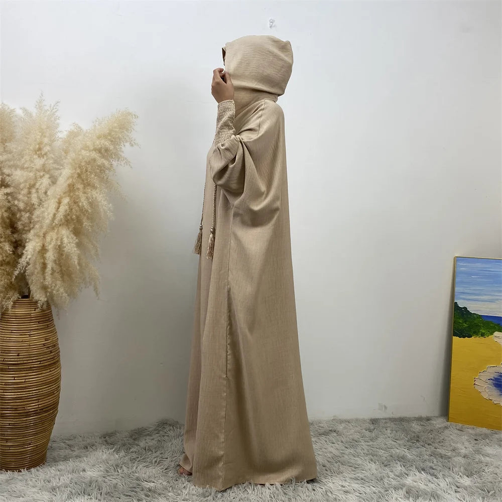 Women's Solid Color Jalabiya Dress