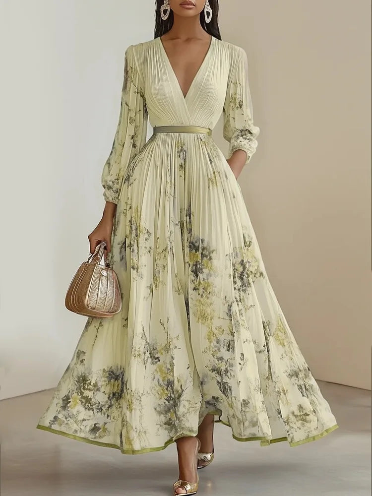 Women's Floral Evening Maxi Dress