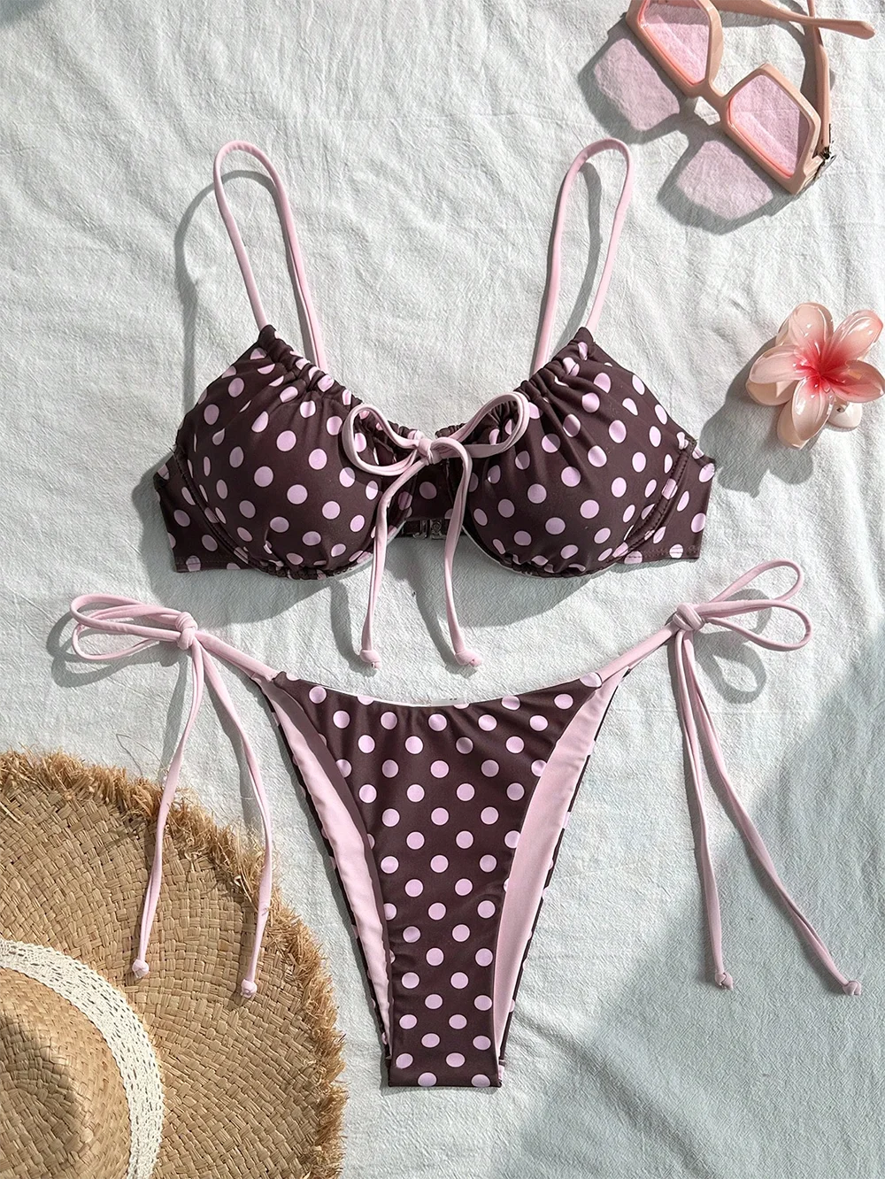 Classic Polka Dot Beachwear