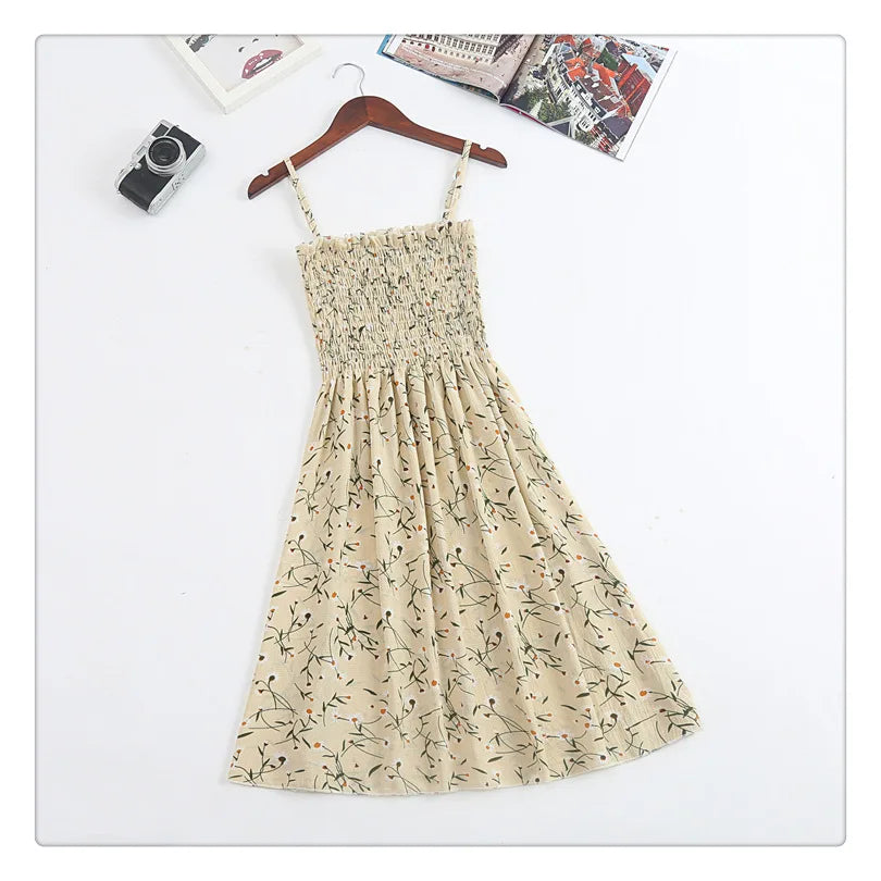 Women's Chiffon Spaghetti Strap Mini Dress