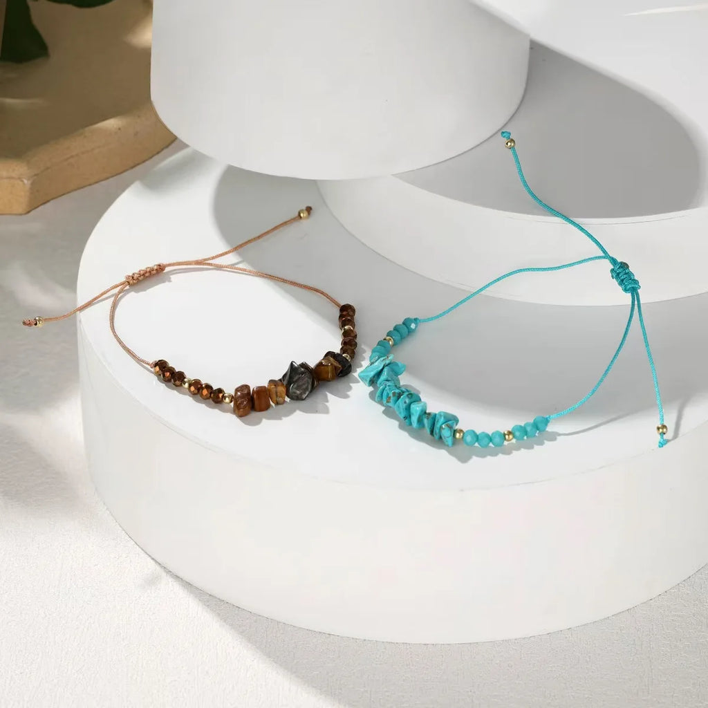 Natural Stone Beaded Bracelet Set
