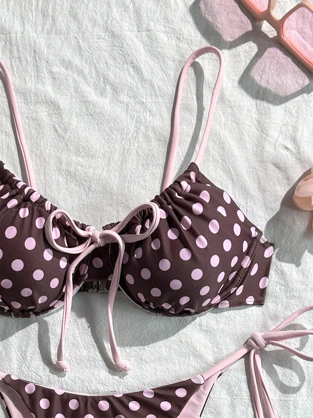 Classic Polka Dot Beachwear