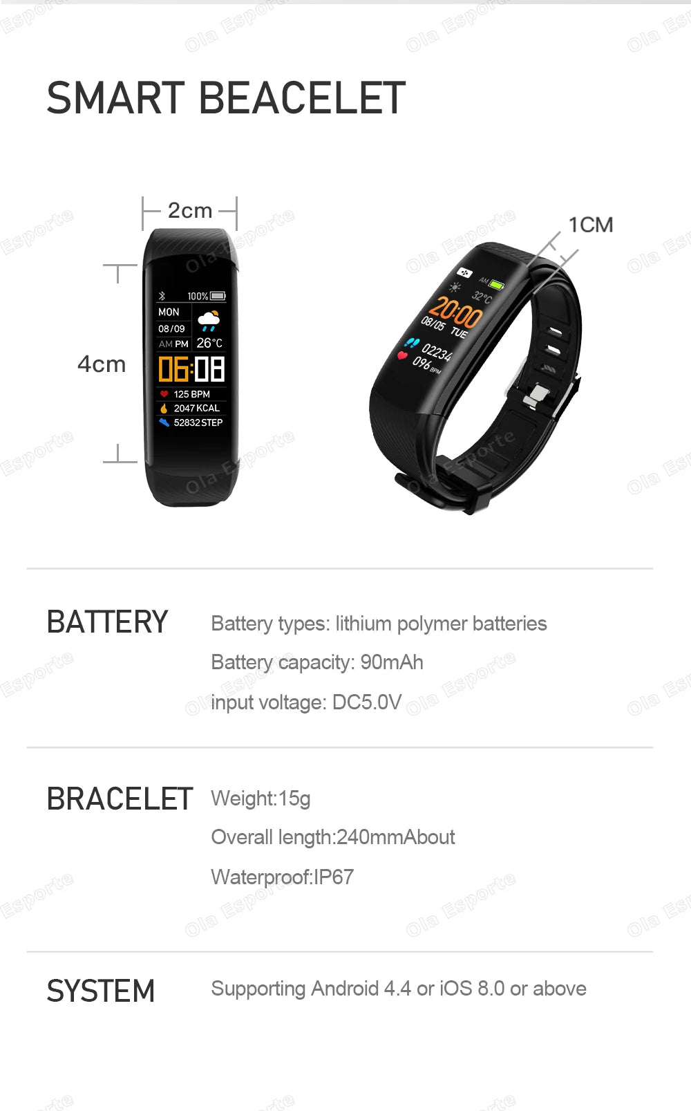 Waterproof Fitness Tracker