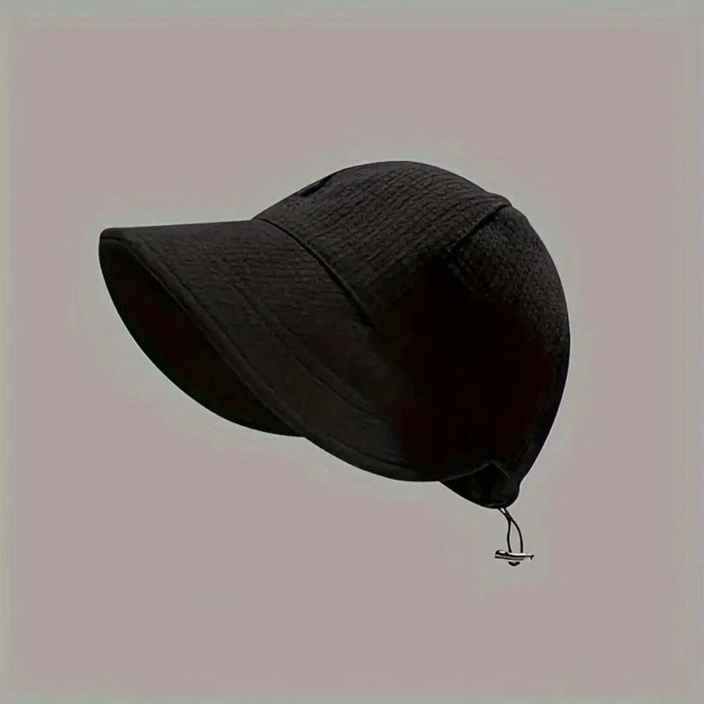 Women's Drawstring Waffle Pattern Baseball Cap