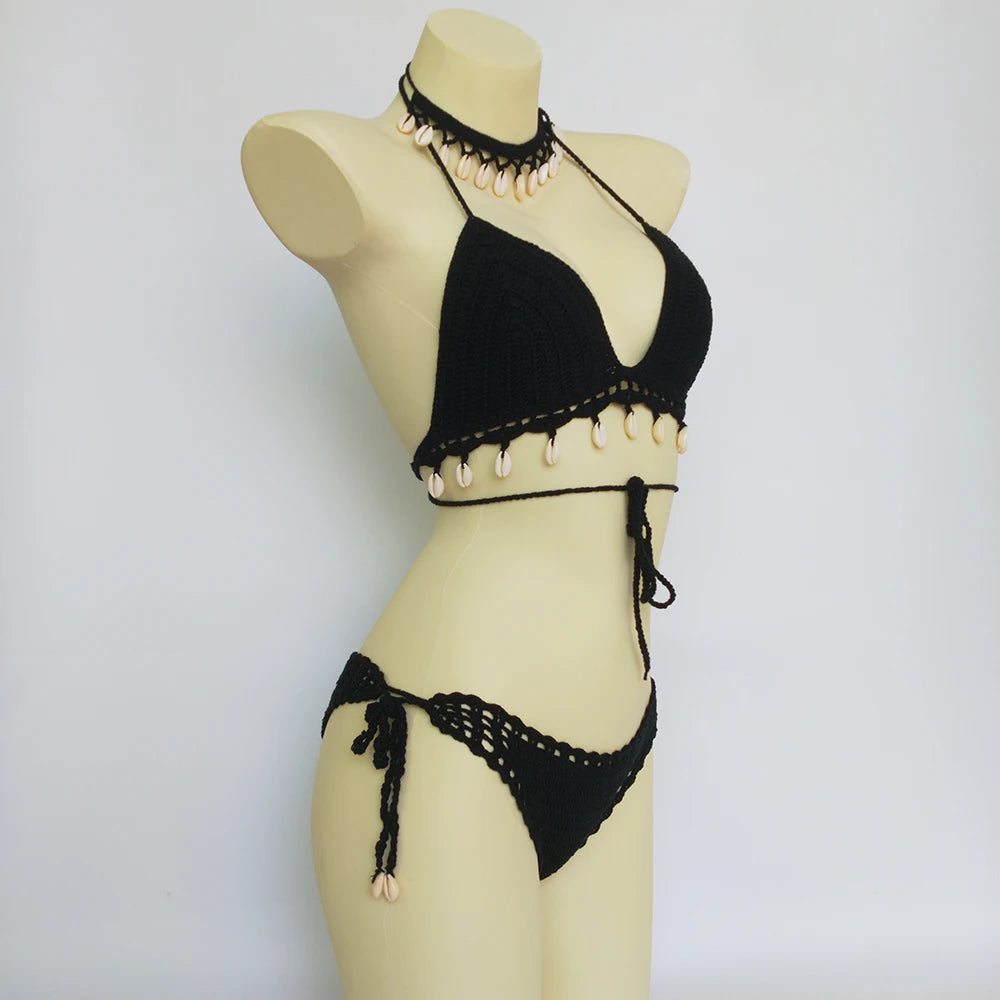 Crochet Beachwear Ensemble