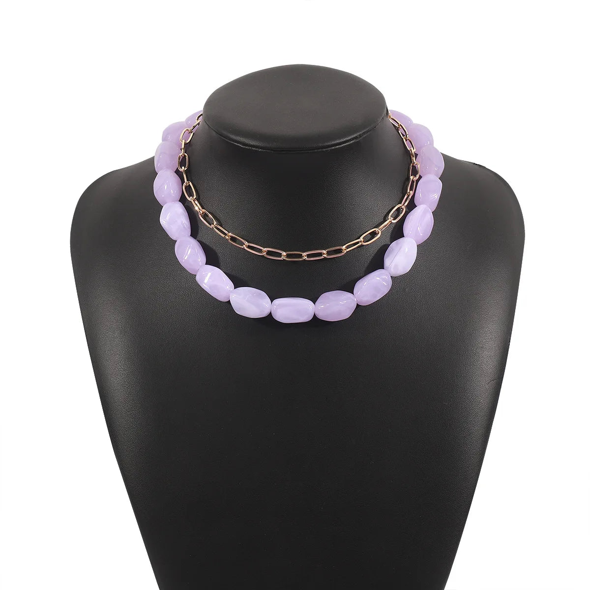 Colorful Gem Bead Necklace